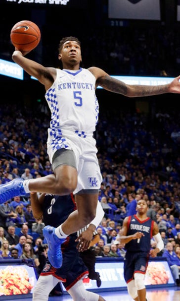 No. 2 Kentucky has no trouble with Duquesne in 93-59 rout